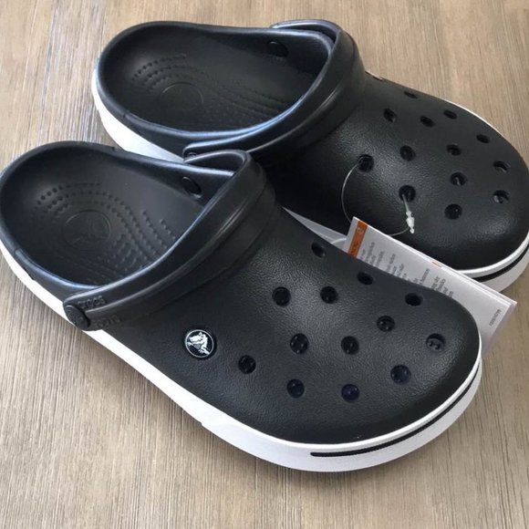 Crocs Women’s Crocband Black Clogs-NEW - Picture 6 of 7